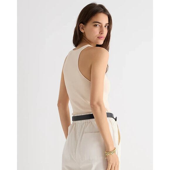 J Crew Sweater Tank Womens Plus 3X Palest Peach Supersculpt Racerback High Neck - Picture 3 of 16